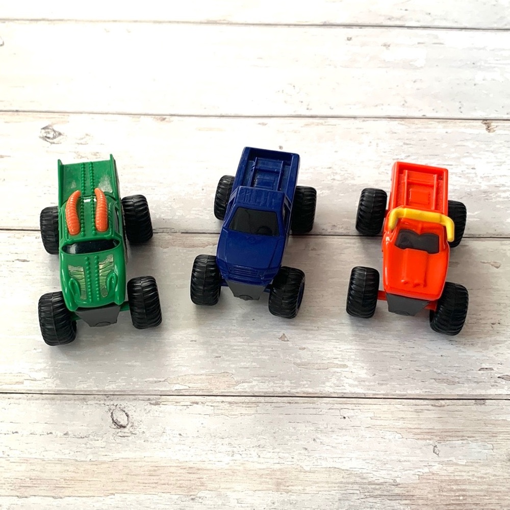 Monster Truck Kids Cars Vehicles Toys Bundle Set of 3 Hot Wheels Trucks